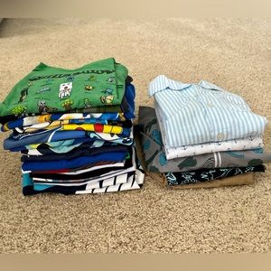 Lot of boys clothes size small 6 to 7